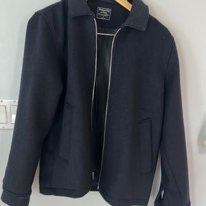 Abercrombie jacket with collar navy